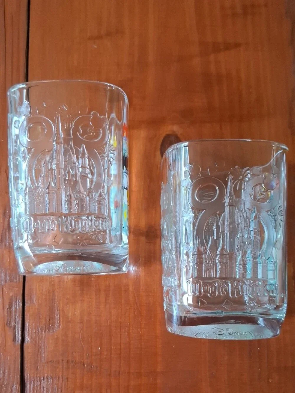 Disney Mickey Mouse Clear Glass Tumbler Set - Red, Yellow & Black